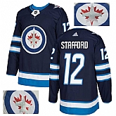 Jets 12 Drew Stafford Navy With Special Glittery Logo Adidas Jersey,baseball caps,new era cap wholesale,wholesale hats